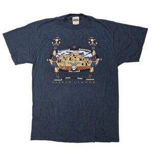 Vintage Sacred Clowns The Tony Hillerman T-Shirt Navajo 90s USA Southwest 3364